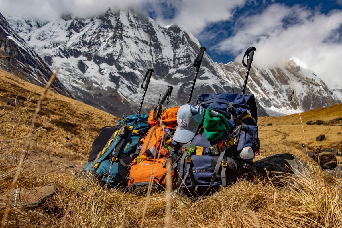 A durable waterproof hiking backpack designed for outdoor adventures.