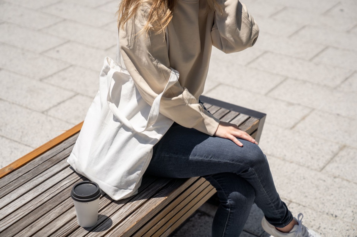 Eine minimalistische Tote Bag für den täglichen Gebrauch.