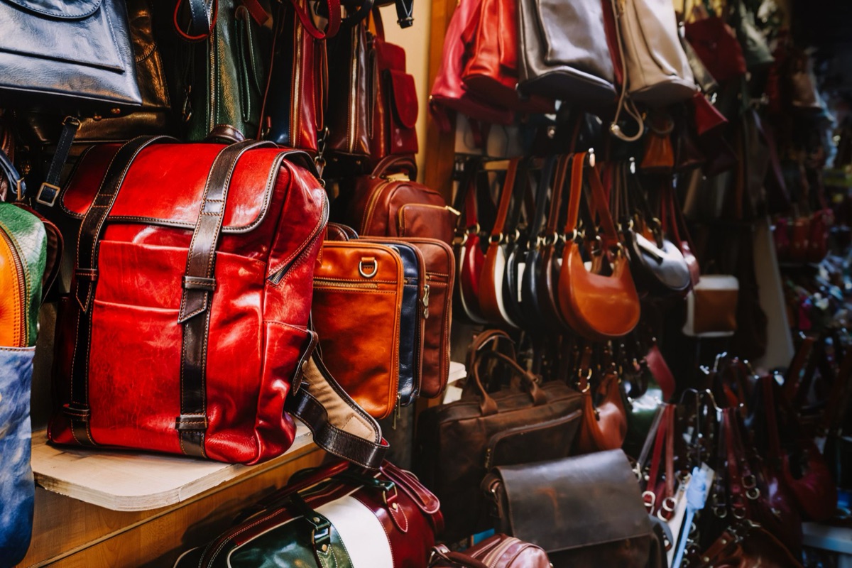 Various sizes of daily carry bags including tote and backpack