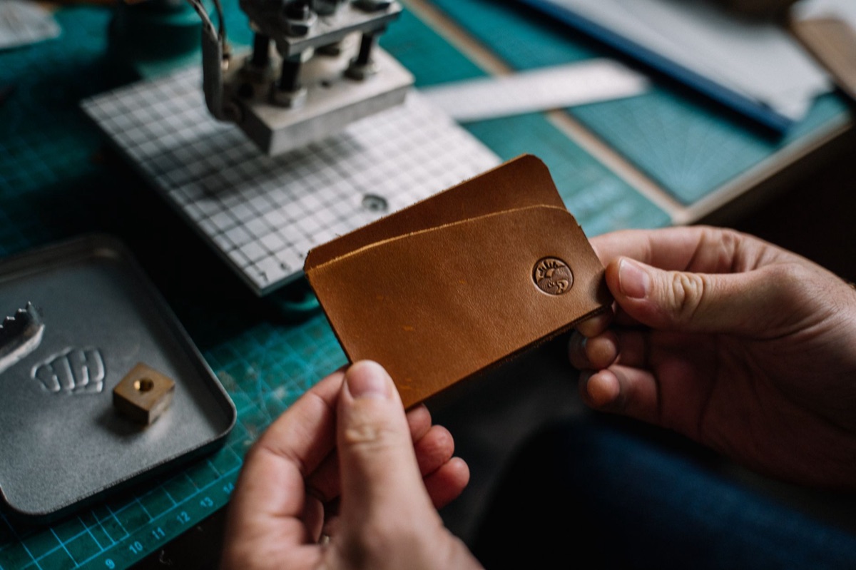 Durable cactus leather product with 10-year durability tag