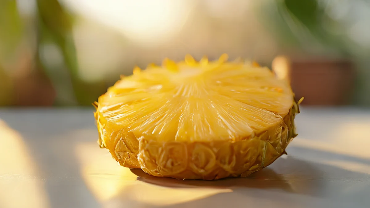 Cora del pineapple Sunda, parte centrale, fibrosa e bianca